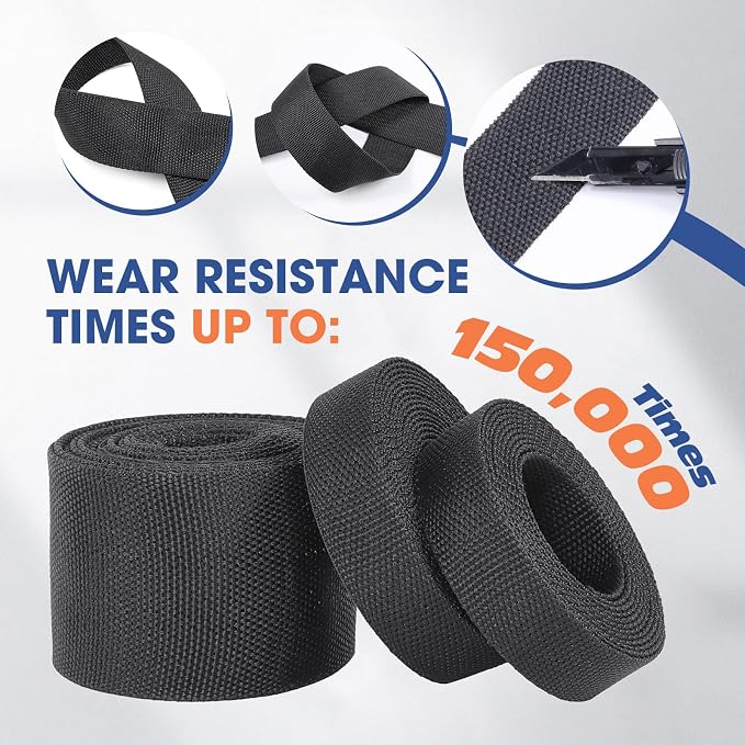 2 to 1 Heat Shrink Abrasion Resistant Woven Tubing 3/8" ID-300inch | Braided Sleeving Shrinkable Fabric Shrink Tubing Loom Protector for Auto Amp Cable Sheath/Wire Harness Wrap