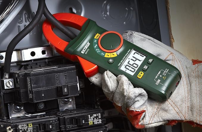 Extech MA445 400A True RMS AC/DC Clamp Meter with NCV Detector, 1.2" Jaw Opening, Backlit Dual Display, 40,000 Count Multimeter, Inrush Current, Frequency, Duty Cycle, Diode & Continuity Tester | 400A AC/DC, True RMS, NCV, inrush, frequency, duty cycle...