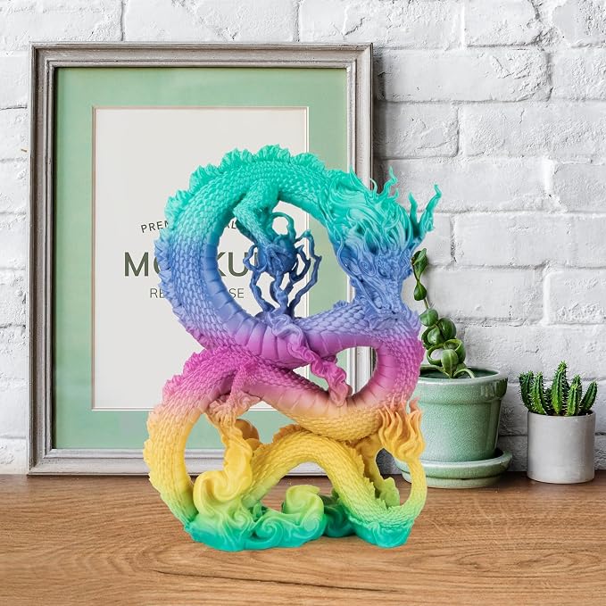 IEMAI Rainbow PLA Filament 1.75mm 1kg, Fast Color Change Multicolor 3D Printer Filament Up to 600mm/s Printing, Toughness & Neatly Wound for DIY, Artistic & Home Décor