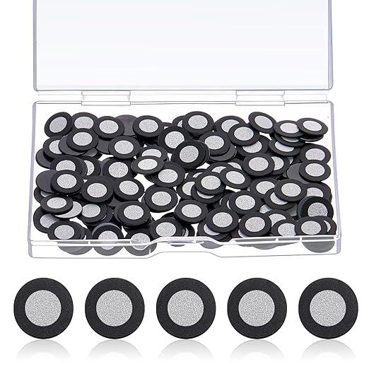 Kingdder 300 Pcs 3D Magnetic Tracking Dot for Scanner Scanning Reference Point Marker Diffuse Reflection Positioning Targets for 3D Scanning (Inner 6.0 mm Outer 10 mm)