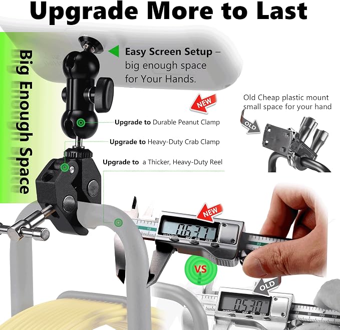 𝟐𝟎𝟐𝟓 𝐍𝐞𝐰 7” Sewer Camera, HD 1080P w/DVR-32GB, [NEW 1s Twist-to-Unlock System] Plumbing Snake Pipe Inspection Camera, [Thicker Cable Reel] Drain Camera, 5000mAh, [360°+180° Rotate] 100ft/30m
