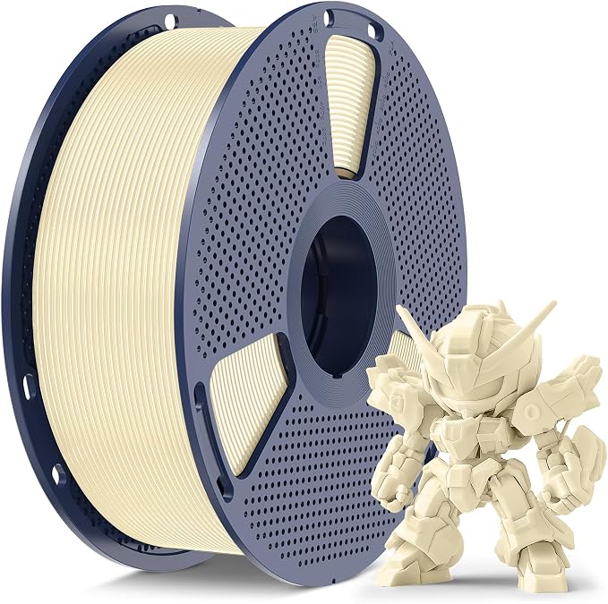 SUNLU High Speed PLA Filament 1.75mm, Meta Cream White 1KG Spool | ±0.02mm accuracy, tough impact resistant, neat wound no tangles, fits FDM printers, PLA Meta 1.75mm Cream White 1KG (2.2lbs)