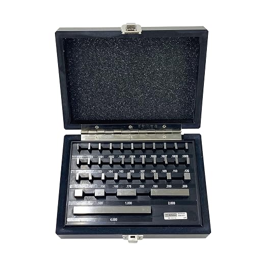 TEXALAN(R) Gauge Block Set Grade Economy Rectangular for Precision Calibration (36 PCS)