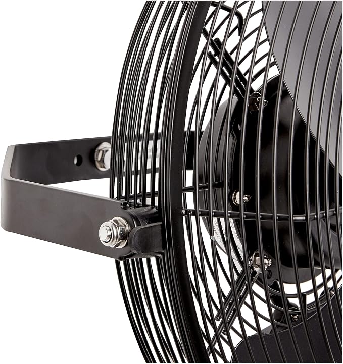 iLiving Wall Mounted Variable 14 Inches Speed Indoor/Outdoor Weatherproof Fan, Industrial grade for Patio, Greenhouse, Garage, Workshop, and Loading Dock, 2473 CFM, Black