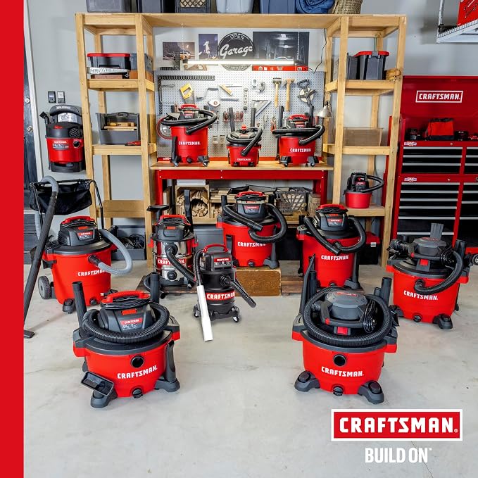 CRAFTSMAN CMXEVBE17925 5 Gallon 5.0 Peak HP Wet Dry Shop Vacuum