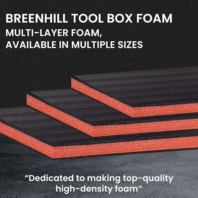 Tool Box Foam, 2Pack 48x24x2 inch, Foam Inserts for Cases,Cuttable Polyethylene Storage Sheets for Toolbox Hard Case,Drawer Camera Toolbox Storage, Tool Shadow Insert
