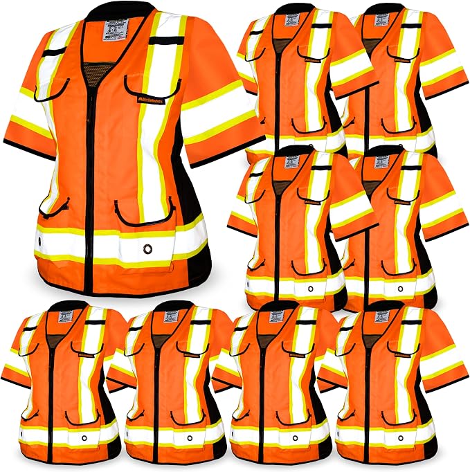 KwikSafety - Charlotte, NC - GODMOTHER (LOOSE FIT) Class 2 & Class 3 Safety Vest for Women [TABLET POCKET] ANSI OSHA