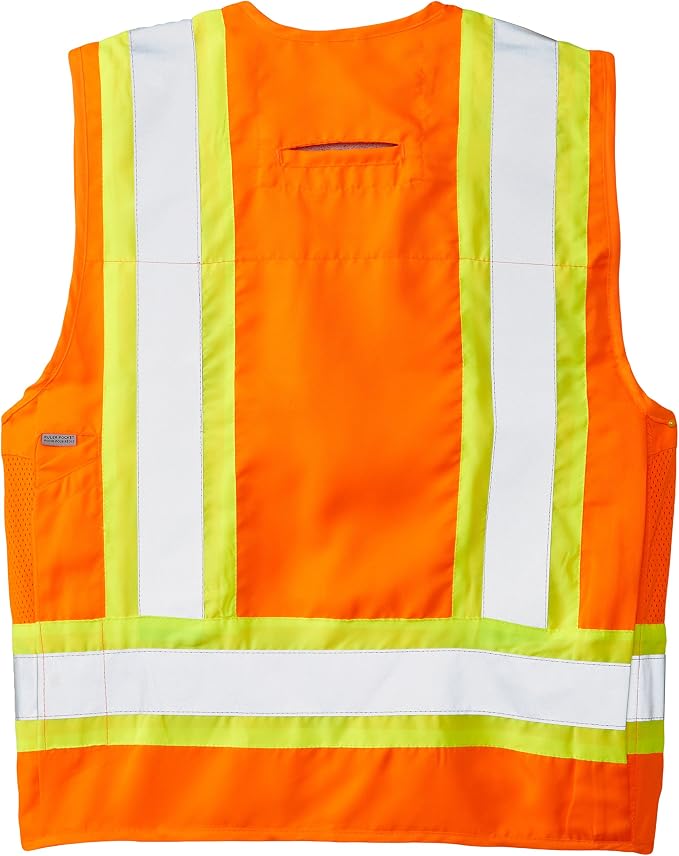 Viking Men's Surveyor Hi-Vis Safety Vest with U Configuration 4" Reflective Tape