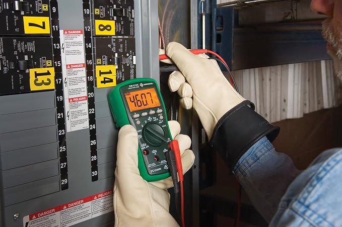 Greenlee DM-510A True RMS Professional Plant Digital Multimeter, Green