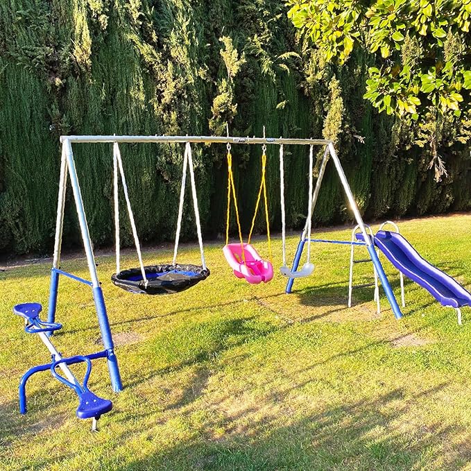 BeneLabel Heavy Duty Swing Hangers with Bearings - Set of 2 Stainless Steel 304 Hardware for Wood & Metal Beams - Ideal for Hanging Hammocks, Yoga Swings, Porch Swing - 1500LB Capacity - 7" x M2/5"