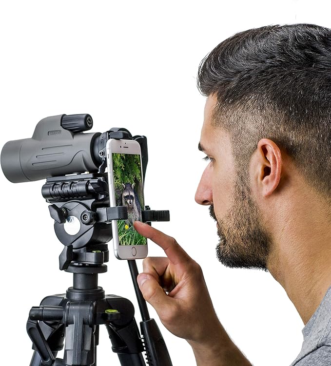 MonoPix 8x42mm, Smartphone Digiscoping Bundle | Waterproof Monocular - Perfect Addition to All Outdoor and Hunting Adventures (MP-842IS)