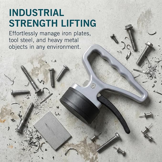 Magnetic Pickup Tool with Release Button, 1-Pack Handheld Magnetic Retrieval Tool with Magnet Handle, Heavy Duty Magnetic Lifter for Retrieving Nails, Screws & Metal Fragments