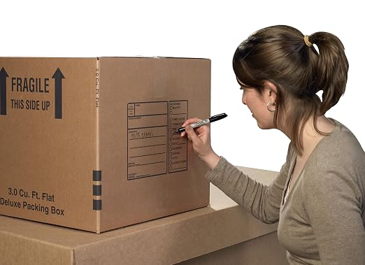 Box USA Shipping Boxes 24"L x 18"W X 18"H 10-Pack Deluxe Packing Corrugated Boxes for Moving, Shipping, Mailing, Packing, Packaging and Storage