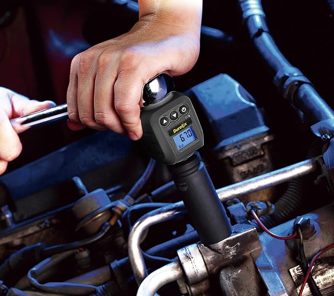 Durofix RM602-3 3/8” Digital Torque Adapter, 5.9-59 ft-lbs, Buzzer & LED Notification, ISO 6789 Certified with Calibration Certificate