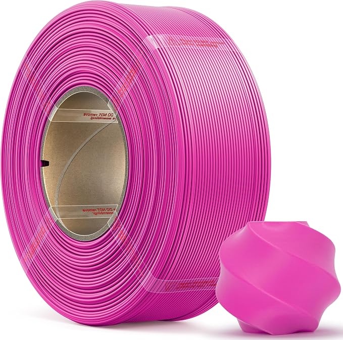 PLA Basic, Pre-Dried Refill Filament 1kg (2.2lbs) for Reusable Spools, 1.75mm Spool-Less 3D Printing Filament, Compatible with Bambu Lab 3D Printers – Magenta