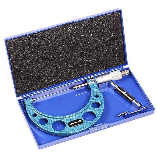 Outside Micrometer 3-4" Measuring Range,0.0001" Graduation for Machinists,Professional Precision Tool for Accurate Measurements