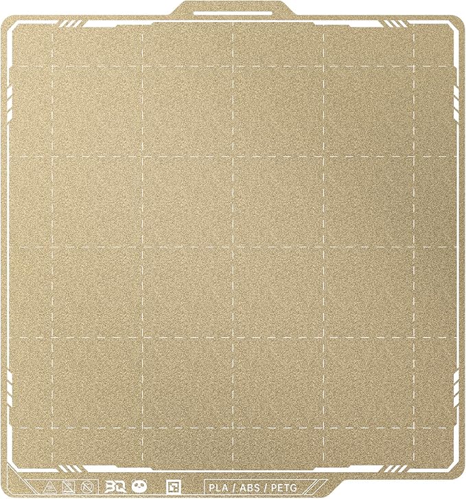BIQU PyroGrip Double Side Textured PEI Build Plate for Bambu-Lab P1P P1S P2S X2D X1C X1E A1 3D Printers 257x257mm PEI Spring Steel Flexible Sheet Print Bed Removable Surface Platform