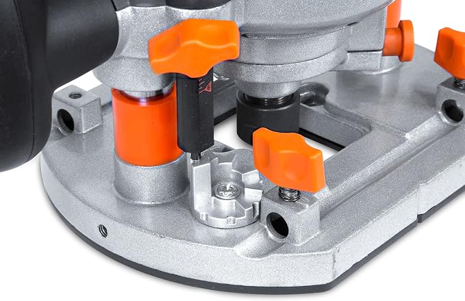 WEN RT6033 15-Amp Variable Speed Plunge Woodworking Router Kit with Carrying Case & Edge Guide
