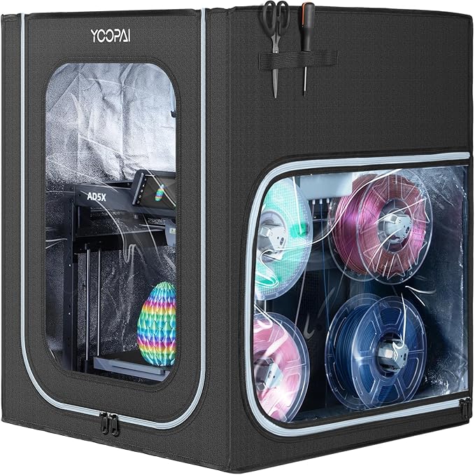 YOOPAI 3D Printer Enclosure with LED Light for AD5X / AD5M 3D Printers, Premium Dustproof Tent Constant Temperature Protective Cover