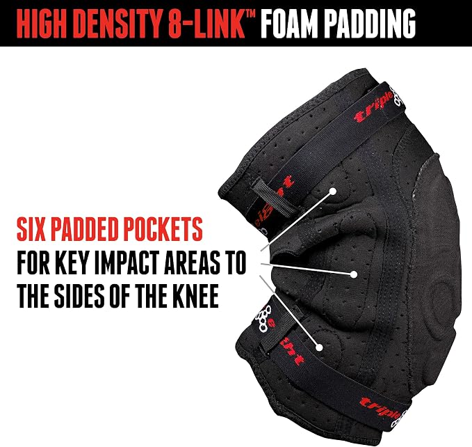 Triple Eight ExoSkin Knee Pads – Lightweight, Abrasion-Resistant Knee Protection for Mountain Biking, BMX, and Skateboarding