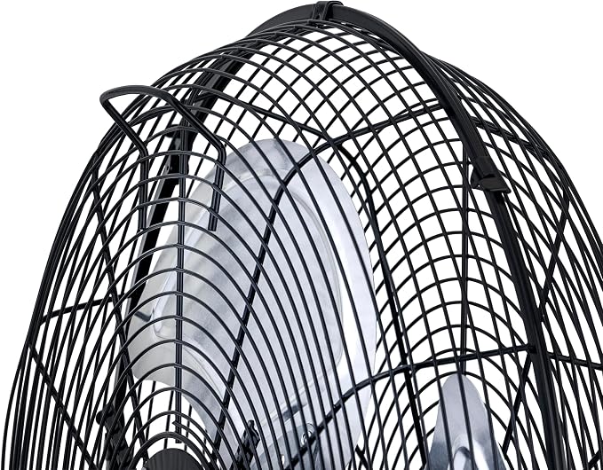 NewAir 20" High Velocity Wall Mount Fan, Heavy Duty Waterproof Outdoor Fan, Adjustable Tilt and 3 Speeds up to 4650 CFM, Pull Chain Switch | Wall Fan or Garage Fan for Indoor, Patio, Gym or Porch