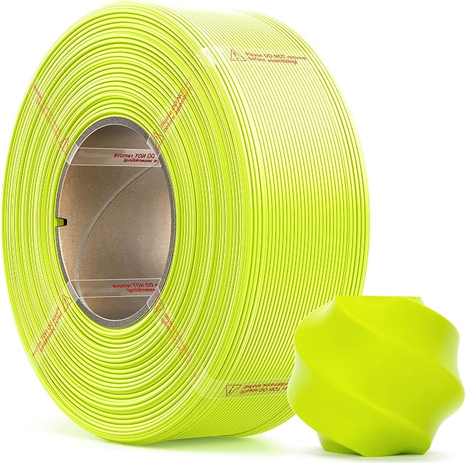 PLA Basic, Pre-Dried Refill Filament 1kg (2.2lbs) for Reusable Spools, 1.75mm Spool-Less 3D Printing Filament, Compatible with Bambu Lab 3D Printers – Bright Green