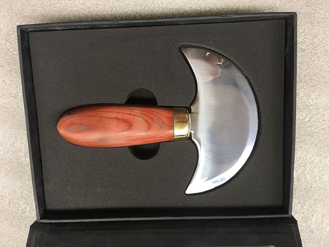 Leather Round Knife Doubled Edged Super Sharp Hand-cutting knife Most half moon knife For Leather Crafts DIY