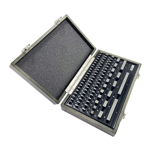 TEXALAN(R) Gauge Block Set Gage Blocks Grade Economy Rectangular for Precision Calibration (81 PCS)