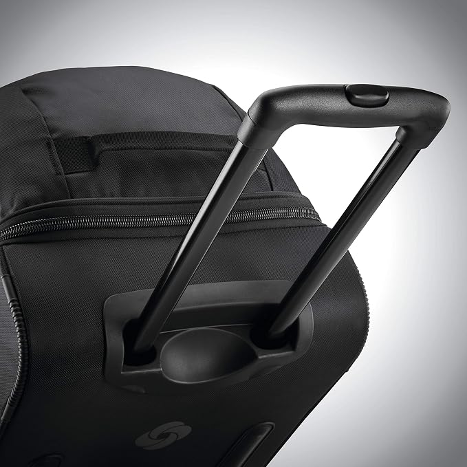 Samsonite Andante 2 Wheeled Duffel Bag – 28-Inch Durable Rolling Luggage with Inline Skate Wheels, Push-Button Handle & Spacious Compartments – Travel-Friendly and Lightweight - All Black