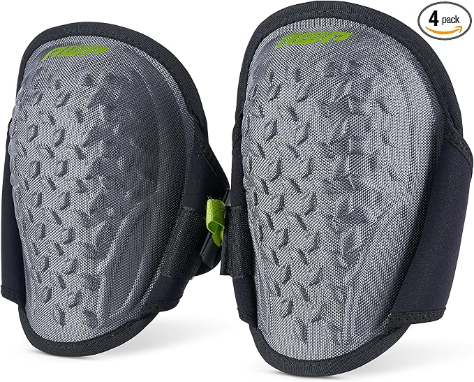 AWP Gel Pro Flooring Knee Pads | Gel/foam padding provides all-day comfort (4 Pairs)