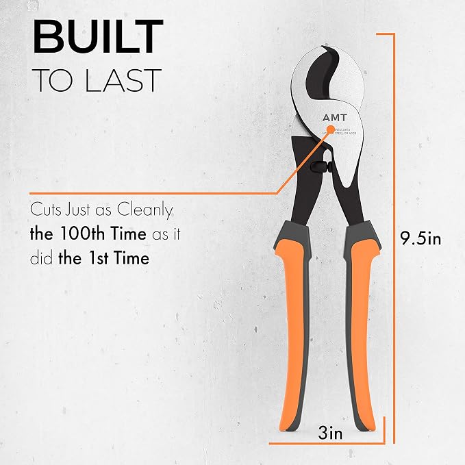 AMERICAN MUTT TOOLS Copper Wire Cable Cutter and Steel Wire Rope Cutter