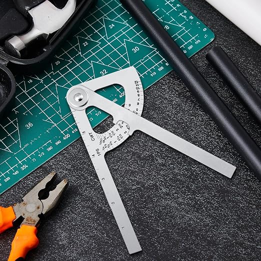 Moxweyeni 8 Pack Pipe Caliper Measuring Tool 7 Inch Stainless Steel Pocket Pipe Size Measuring Tool Diameter Gauge for Iron and Copper Tubing Size