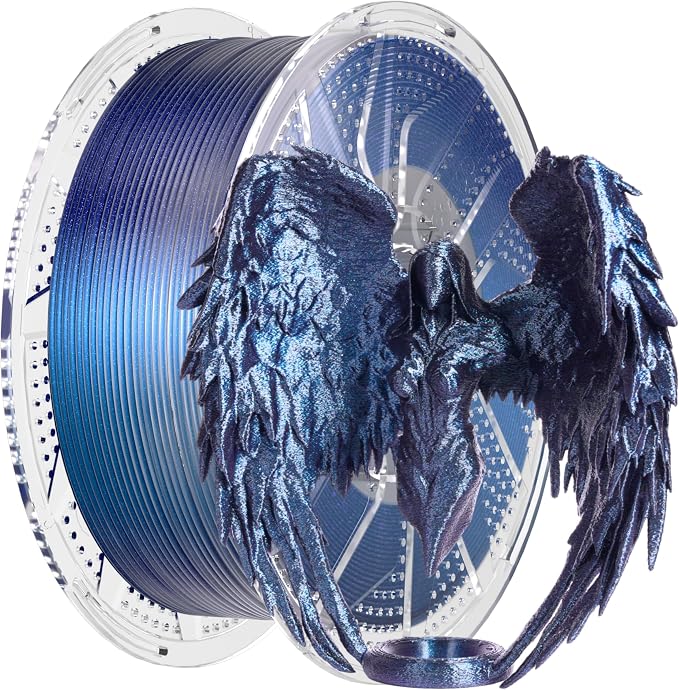 Chitu Systems Conjure Chameleon PLA 3D Printer Filament, Burnt Titanium Blue Shiny Galaxy Blue/Green/Purple/Gold 1.75mm Filament, Magic Changing Color with Light and Different Angles, 1kg/2.2lb