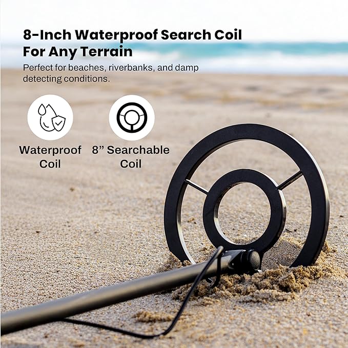 Bounty Hunter TK4 Tracker IV Metal Detector – All-Terrain Gold, Silver, Coin & Relic Finder with 8" Waterproof Coil, 3 Detection Modes – for Adults & Kids – Made in USA