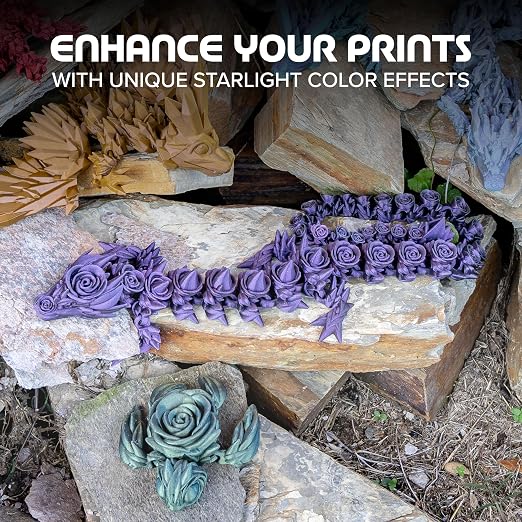 Polymaker Panchroma Starlight PLA Filament 1.75mm for 3D Printing, Nebula | Neatly Wound, Starry Sky PLA 1kg, Easy Print & Smooth Feeding, Compatible with Bambu Lab & Most 3D Printers