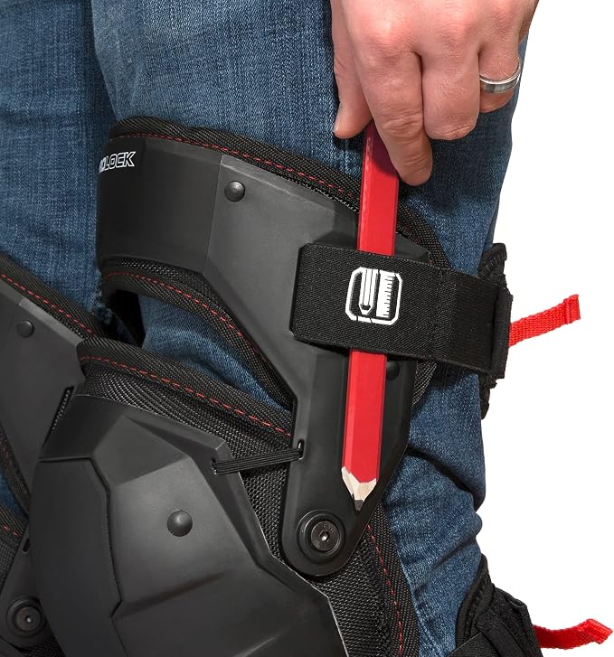 Prolock Weight-Dispersing Foam Knee Pads with Thigh Stabilization, Ideal for Flooring/Roofing, Adjustable (1 pair)