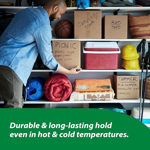 Duck HD Clear Packing Tape Refills - 4 Rolls of Heavy Duty Shipping and Moving Packing Tape - Clear Strong Packaging Tape for Boxes, Packing and Moving Supplies - 1.88 In. x 54.6 Yards (240378)