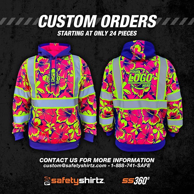 SafetyShirtz SS360 ANSI Class 3 Type R Graphic Hoodie