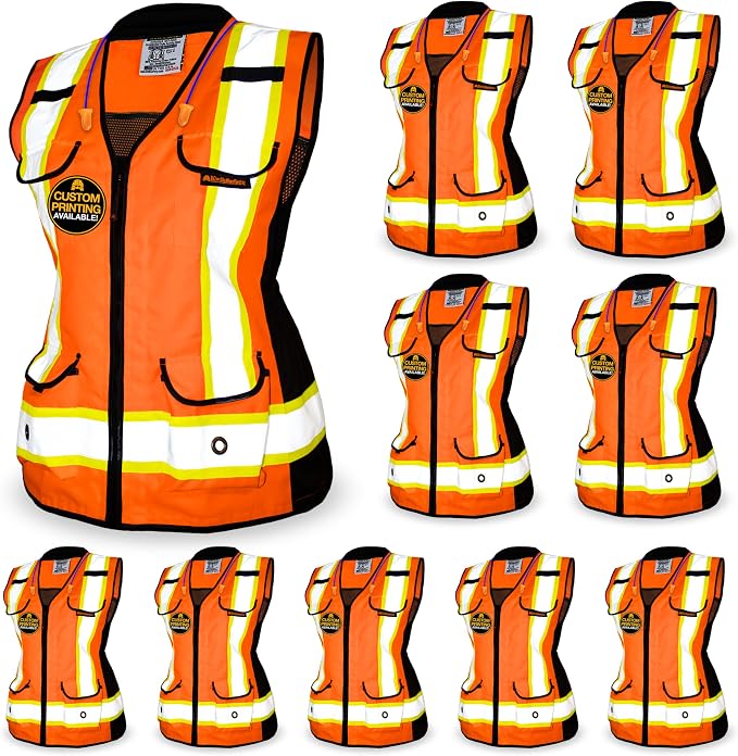 KwikSafety - Charlotte, NC - GODMOTHER (LOOSE FIT) Class 2 & Class 3 Safety Vest for Women [TABLET POCKET] ANSI OSHA