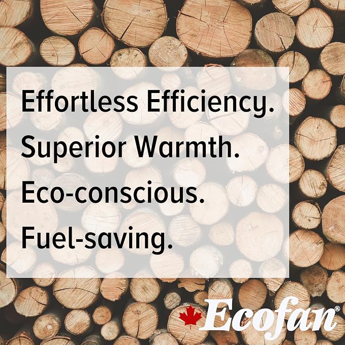 Ecofan Original Heat Powered Stove Fan - Powerful Classic Design, High Performance, Perfect for Wood Stoves, 100 CFM - Circulates Warm Air Efficiently & Reduces Fuel Cost
