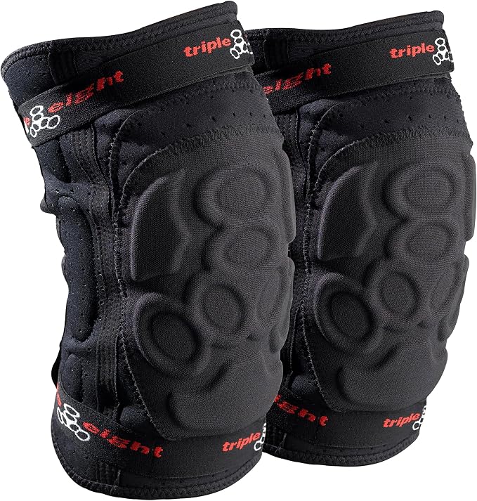 Triple Eight ExoSkin Knee Pads – Lightweight, Abrasion-Resistant Knee Protection for Mountain Biking, BMX, and Skateboarding