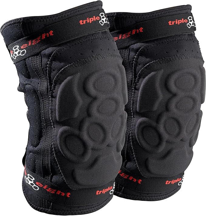 Triple Eight ExoSkin Knee Pads – Lightweight, Abrasion-Resistant Knee Protection for Mountain Biking, BMX, and Skateboarding