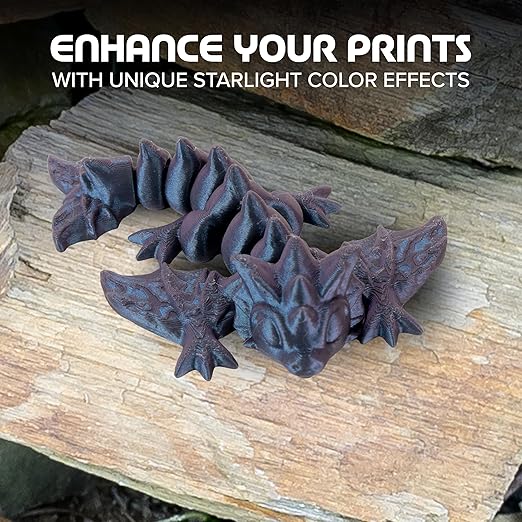 Polymaker Panchroma Starlight PLA Filament 1.75mm for 3D Printing, Twilight | Neatly Wound, Starry Sky PLA 1kg, Easy Print & Smooth Feeding, Compatible with Bambu Lab & Most 3D Printers