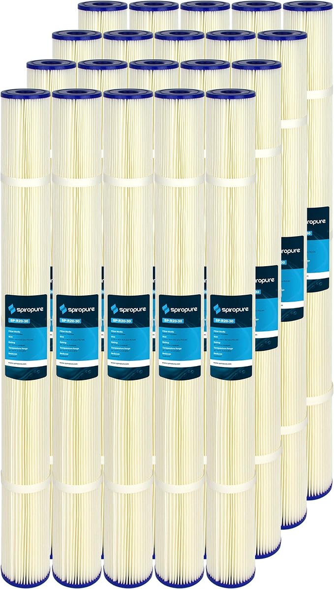 SpiroPure 30x2.5 20 Micron Sediment Water Filter SPC-25-3020 (Case of 20)