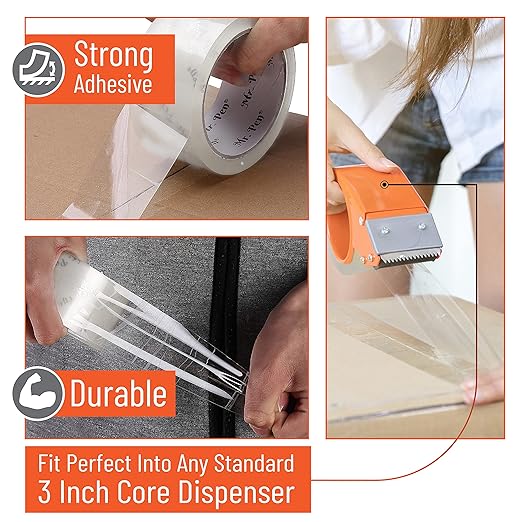 Mr. Pen- Packing Tape, 12 Pack, 2 Inch Wide, 60 Yards, Clear | Heavy Duty Packing Tape for Shipping, Packaging, Moving and Storage