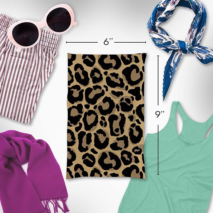 Package Mint Poly Mailers 6 x 9 200 Pack | Waterproof & Tear Resistant Mailing Envelopes for Small Business Supplies | Shipping Bags for Clothes | Cute Shipping Bags for Small Business - Leopard