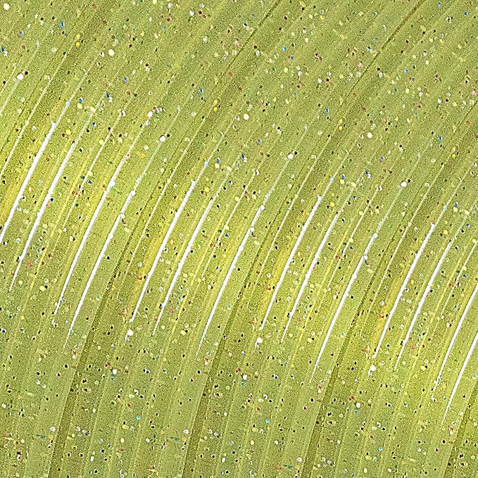 iSANMATE Clear PLA 3D Printer Filament, Transparent Glitter Yellow PLA, 1.75mm Filament 1KG/2.2lb