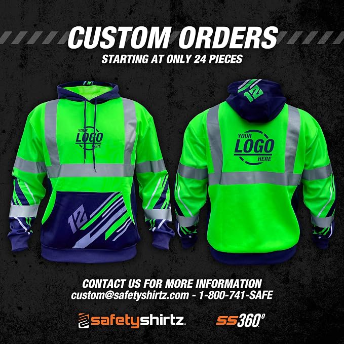 SafetyShirtz SS360 ANSI Class 3 Type R Graphic Hoodie