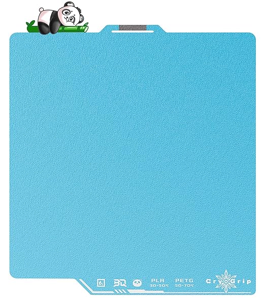 BIQU CryoGrip Pro Frostbite Cold Build Plate for Bambu-Lab X2D P2S P1S P1P X1C X1E A1 3D Printers, Super-Tack Spring Steel Sheet, 257x257mm, Room Temperature Printing, Double-Sided, 1 Piece