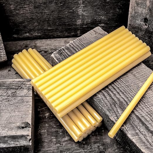 AdTech Professional High Performance Wood High Temp Industrial Bond Hot Glue Sticks 10" Amber